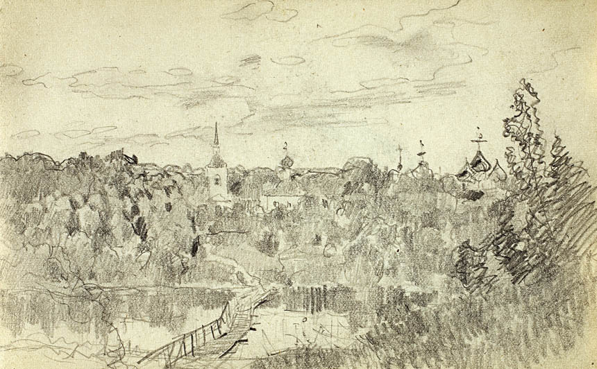 大师素描系列(20)列维坦 isaac levitan(1861-1900)   来源:枫荣美术